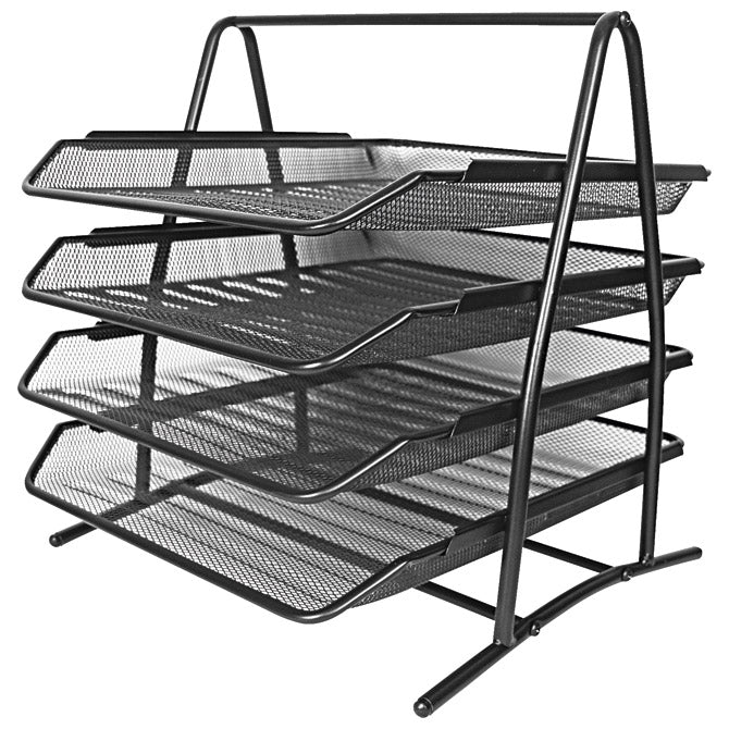 STALAK ZA SPISE VODORAVNI ŽICA 4 LADICE LD01-58-4 FORNAX CRNI