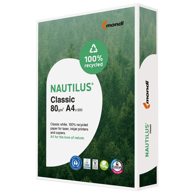 PAPIR ILK NAUTILUS A4 80G RECIKLIRANI CLASSIC PK500 MONDI