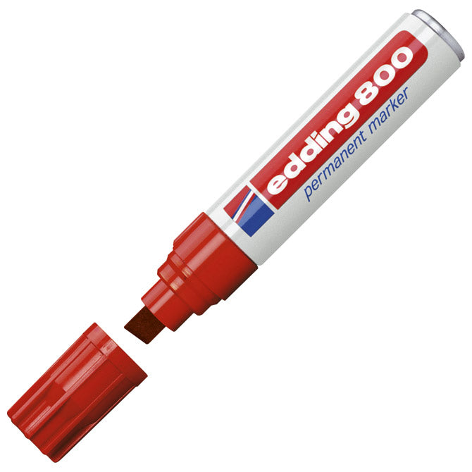 Marker permanentni 4-12mm edding 800 rdeč