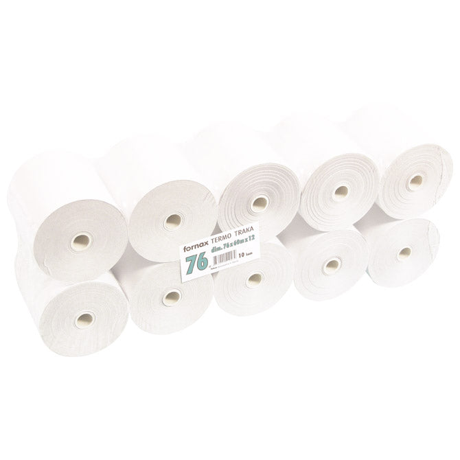 ROLA TERMO 76MMX60M PK10 FORNAX