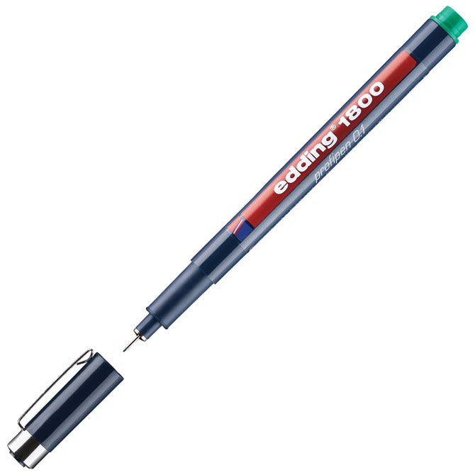 FLOMASTER ZA TEHNIČKO CRTANJE PROFIPEN 0,1MM EDDING 1800 ZELENI