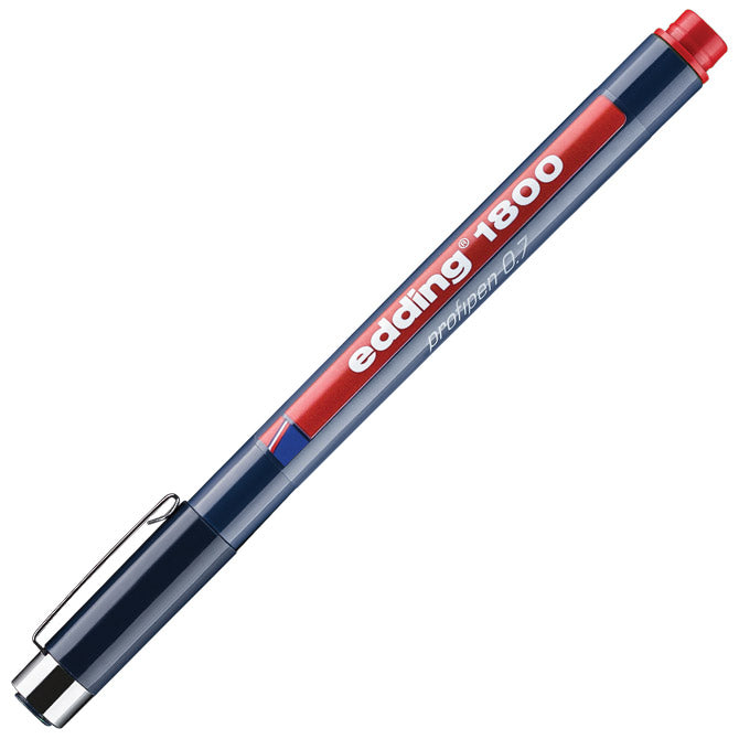 FLOMASTER ZA TEHNIČKO CRTANJE PROFIPEN 0,7MM EDDING 1800 CRVENI
