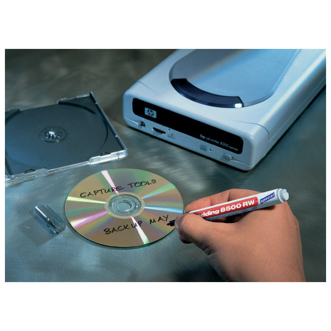 MARKER ZA CD/DVD 1MM OKRUGLI VRH EDDING 8500 RW CRNI