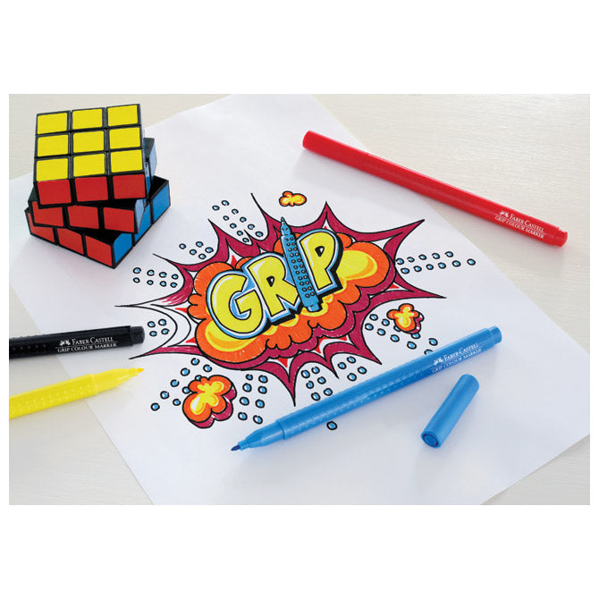 Flomaster školski  10boja grip faber castell 155310 blister