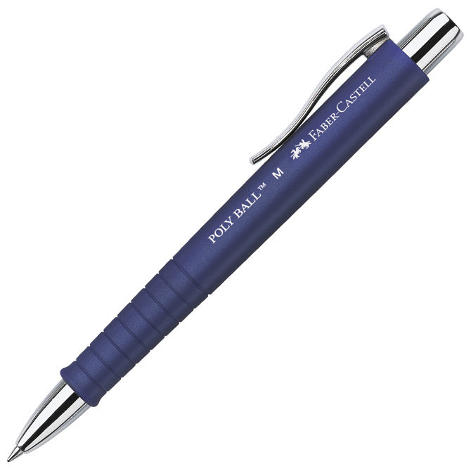 Olovka kemijska gumirana poly ball faber castell 241151 plava