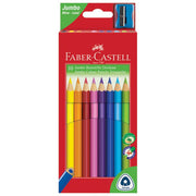 BOJE DRVENE  10BOJA TROKUTASTE  PLUS ŠILJILO FABER-CASTELL 116510 BLISTER