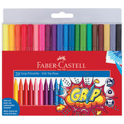 Flomaster školski 20boja Grip Faber-Castell 155320 blister