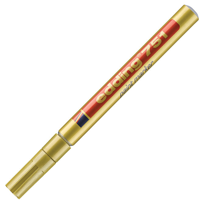 Marker permanentni lakirajući 1-2mm edding 751 zlatni