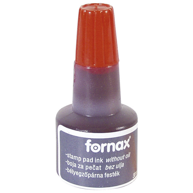 Črnilo za štampiljko 30ml Fornax rdeče