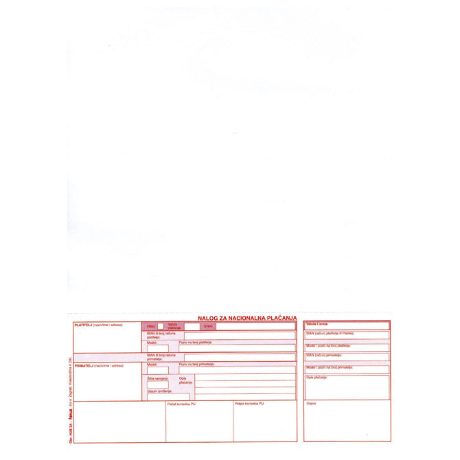 Obrazac HUB-3A memorandum A4 1/300 Fokus