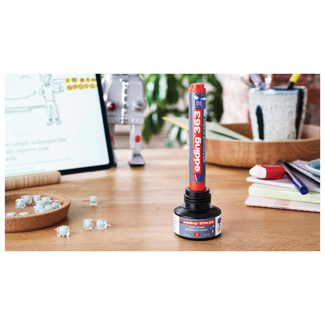 Marker za belo tablo 1-5mm edding 363 rdeč