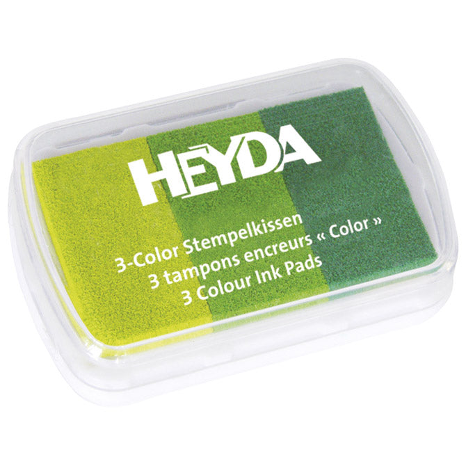Jastučić za pečat 3 boje (3 zelene) heyda 20-48884 63