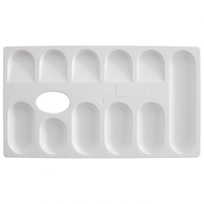 PALETA SLIKARSKA PRAVOKUTNA 23X13 CM 11 POSUDICA EDUCA BIJELA