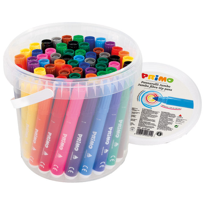 Flomaster školski  60boja (12bojax5kom) u pp kantici primo jumbo cmp.621bpj60