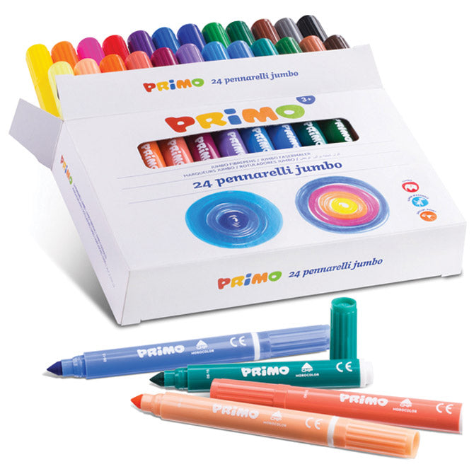 ŠOLSKI FLOMASTER 24BARVNI PRIMO JUMBO CMP.604JUMBO24 MEHURČEK