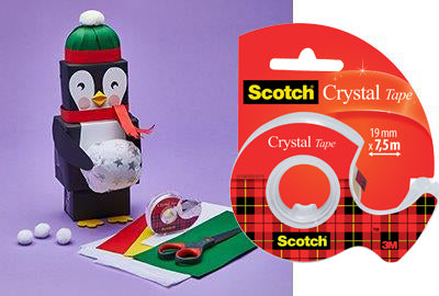 Traka ljepljiva nevidljiva 19mm/ 7,5m scotch crystal 3m.blister