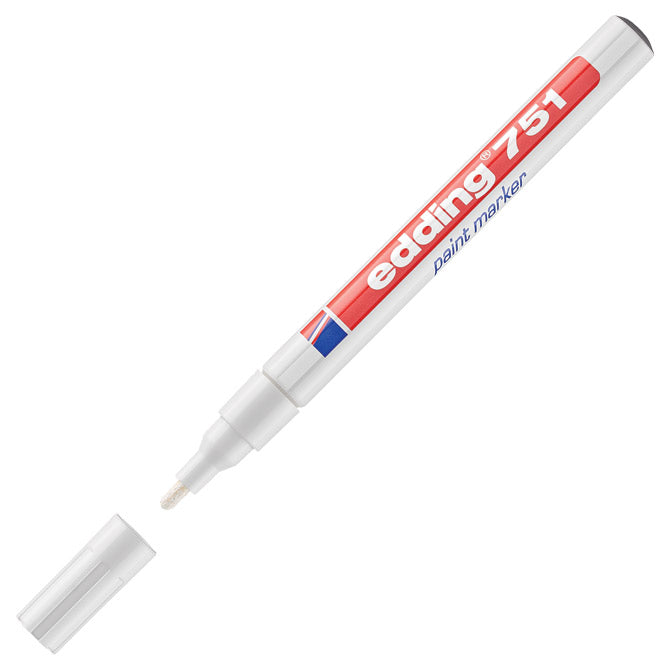Marker permanentni lakirajući 1-2mm edding 751 bijeli
