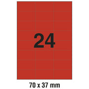 ETIKETE ILK  70X37MM PK100L ZWECKFORM 3448 CRVENE