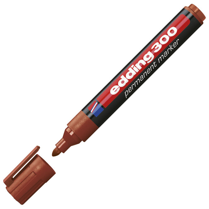 Marker permanentni 1,5-3mm okrugli vrh edding 300 smeđi