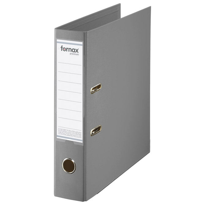 REGISTRATOR A4 ŠIROKI SAMOSTOJEĆI PREMIUM FORNAX (15703) SIVI