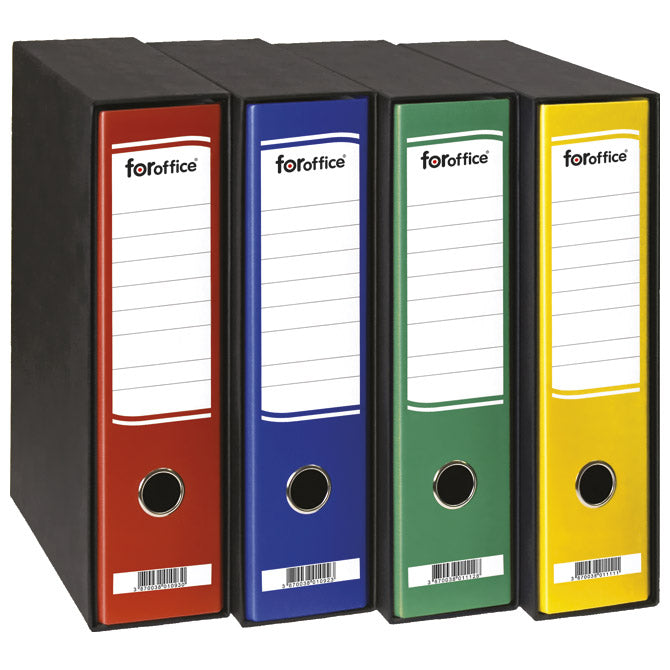 REGISTRATOR A4 ŠIROKI V ČRNI ŠKATLI FOROFFICE 404146 (403013) ZELENI