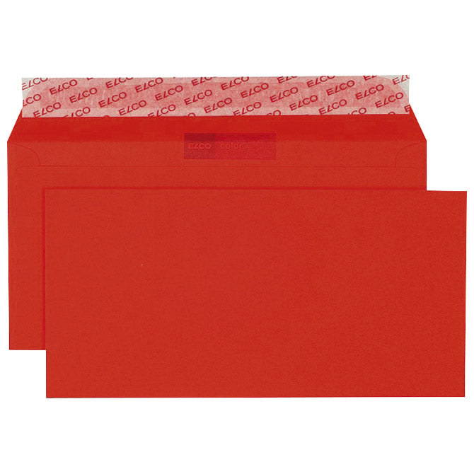 Kuverte u boji 11x23cm strip pk25 elco crvene