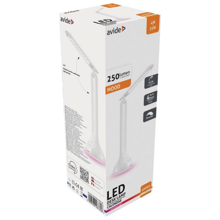 SVJETILJKA STOLNA LED MOOD LIGHT RGB AVIDE BIJELA