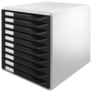 ŠKATLA Z 10 PREDALI FORM SET LEITZ 52810095 SIVO-ČRNA
