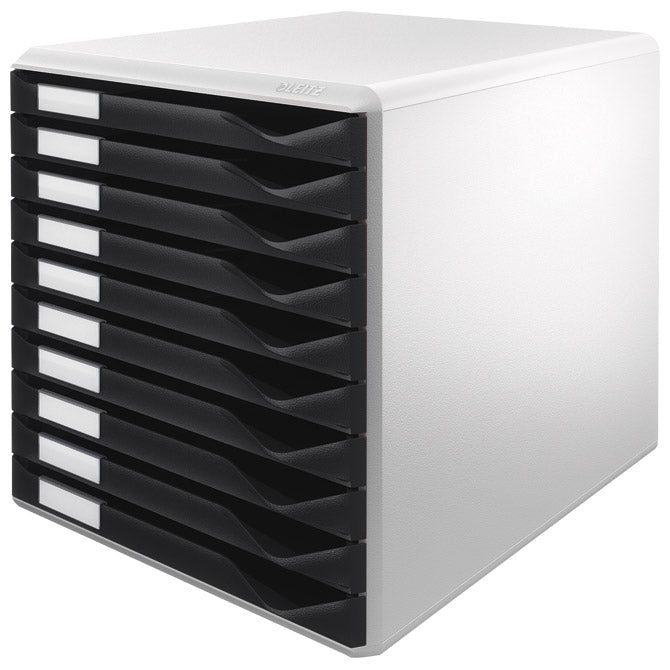 ŠKATLA Z 10 PREDALI FORM SET LEITZ 52810095 SIVO-ČRNA