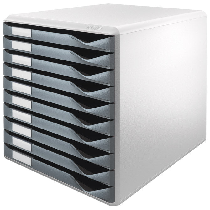 KUTIJA S 10 LADICA FORM SET LEITZ 52810089 SIVA