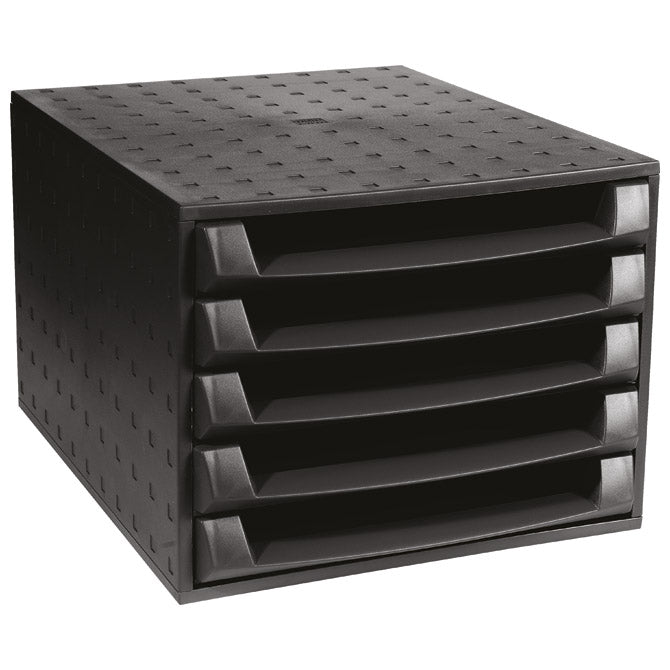KUTIJA S  5 LADICA EXACOMPTA 221014D CRNA