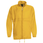 VJETROVKA S KAPULJAČOM ZIP UNISEX B&C SIROCCO ZLATNA ŽUTA M