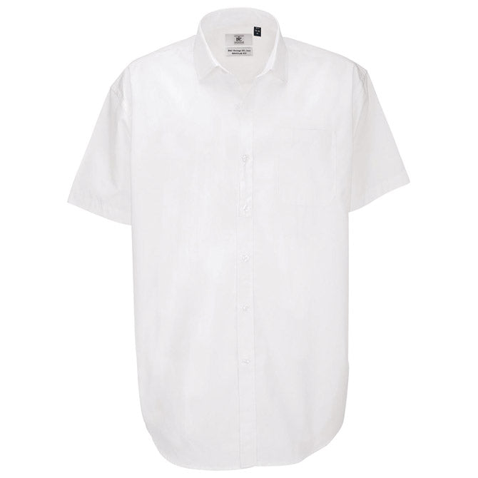 KOŠULJA MUŠKA KRATKI RUKAVI B&C HERITAGE 120G BIJELA 4XL