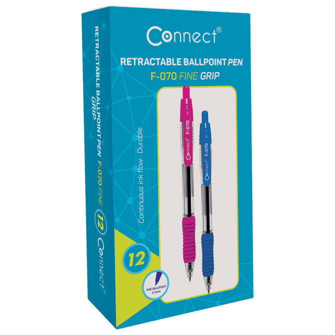 Olovka kemijska grip f-070  uložak plavi connect svijetlo plava