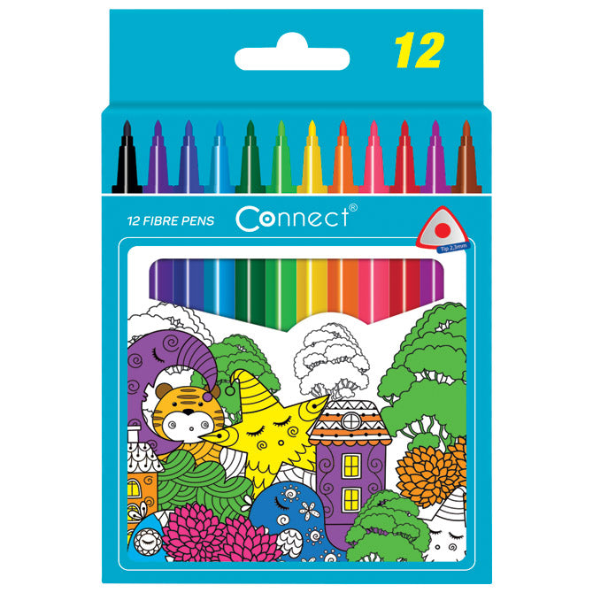 FLOMASTER ŠKOLSKI  12BOJA TROKUTASTI CONNECT BLISTER