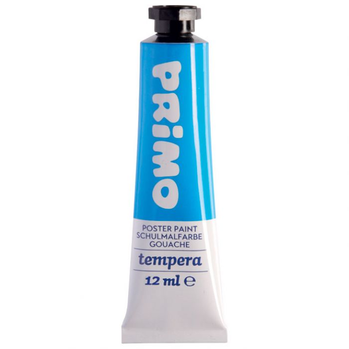 BOJA TEMPERA 12ML ALUMINIJSKA TUBA PK5 PRIMO 440TRA501 PLAVA CYAN BLISTER