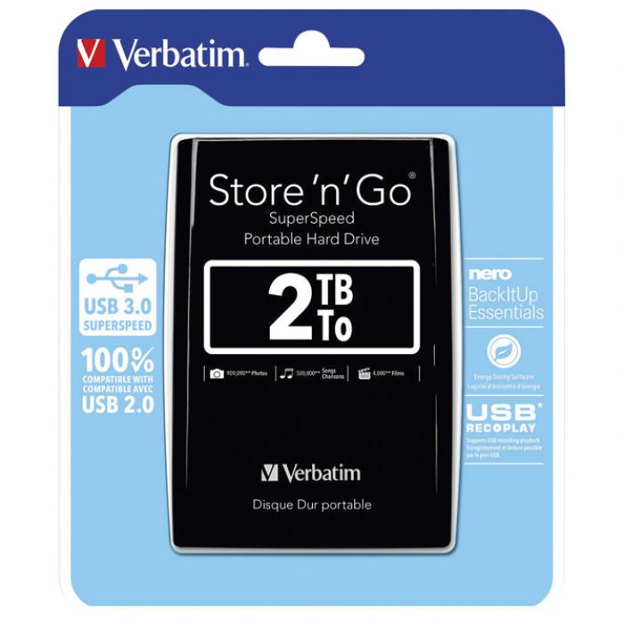 HARD DISK 2.5"     2TB USB 3.0 VERBATIM 53177 CRNI BLISTER