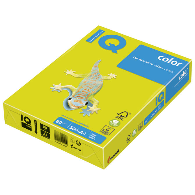 PAPIR ILK IQ NEON A4  80G PK500 MONDI NEOGB ŽUTI