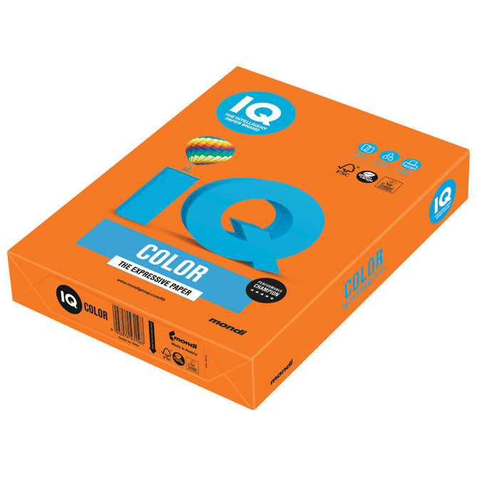 PAPIR ILK IQ INTENZIV A4  80G PK500 MONDI OR43 NARANČASTI