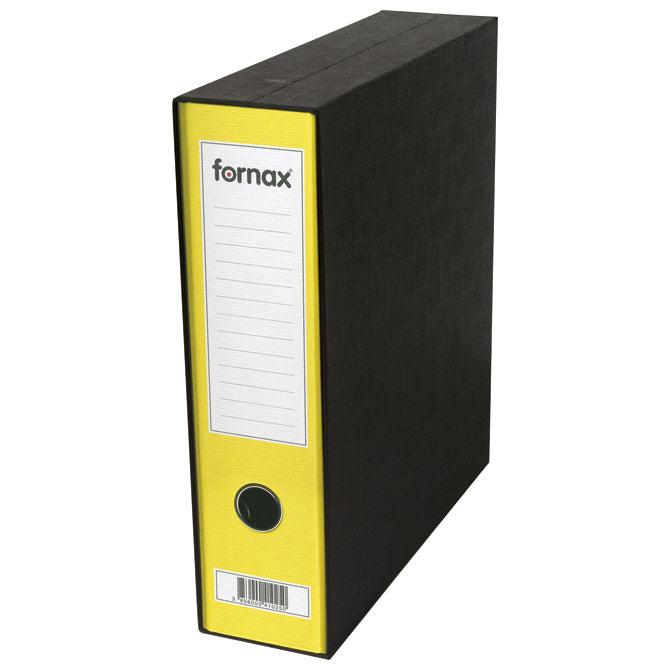 REGISTRATOR A4 ŠIROKI U KUTIJI PRESTIGE FORNAX 402338 (13460) ŽUTI