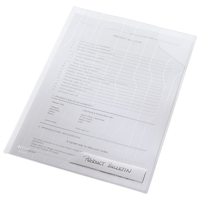 FASCIKL ULOŽNI A4 PP SA ZATVORENIM KUTOM PK5 COMBIFILE LEITZ 47260003 BIJELI