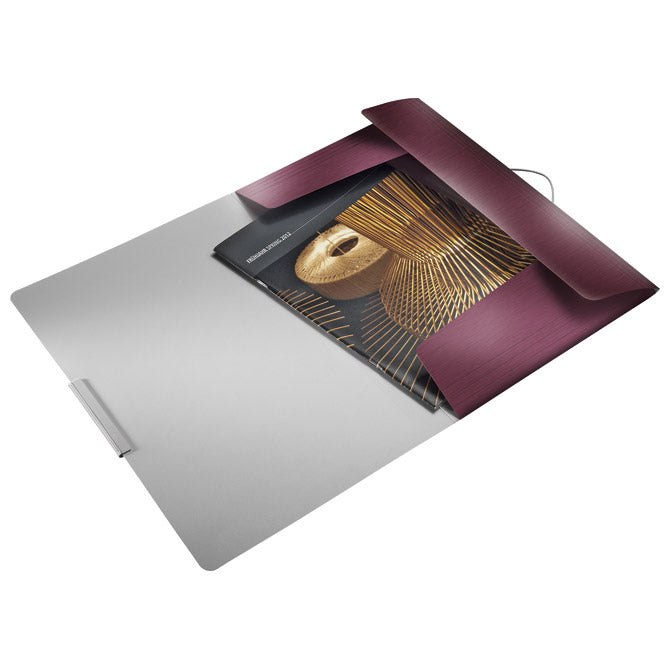 FASCIKL KLAPA S GUMICOM PP A4 STYLE LEITZ 39770028 BORDO
