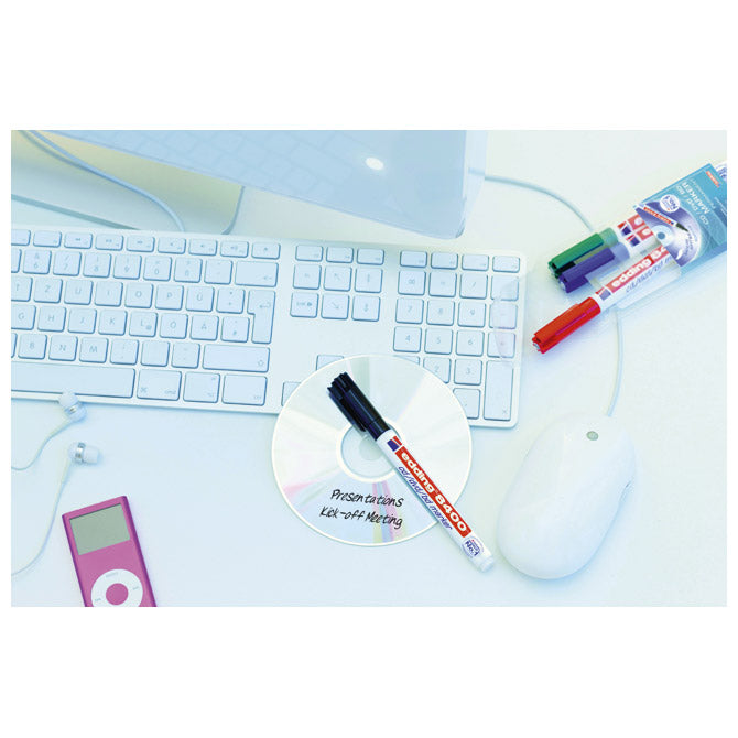 MARKER ZA CD/DVD PERMANENTNI 0,5-1MM EDDING 8400 CRVENI
