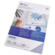 Korice za spiralni uvez 180my pvc a4 pk100 gbc ce011880e prozirne