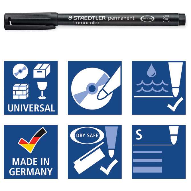 PERMANENTNI OZNAČEVALEC 0,4MM RECIKLIRAN LUMOCOLOR STAEDTLER 313-5 ZELEN