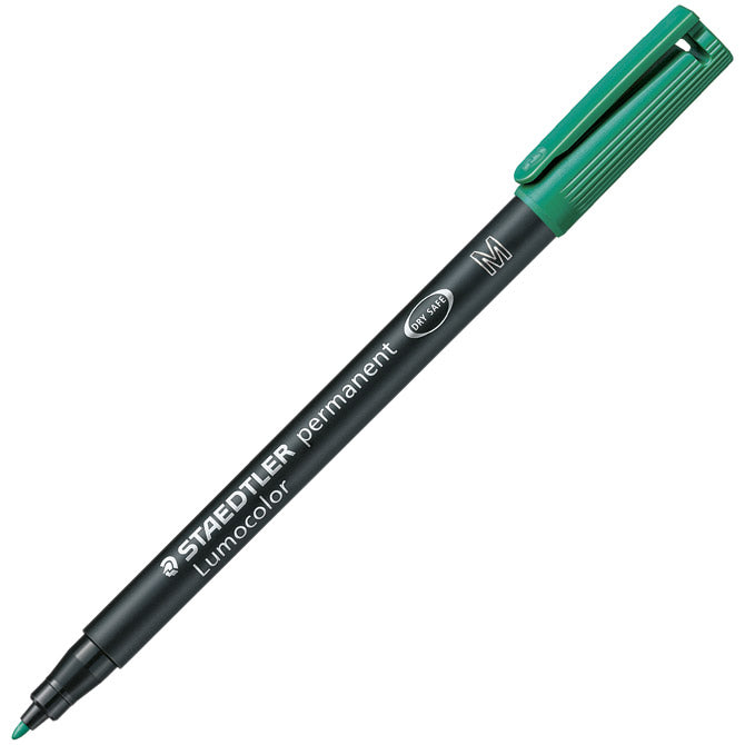 Marker permanentni 1mm lumocolor staedtler 317-5 zeleni