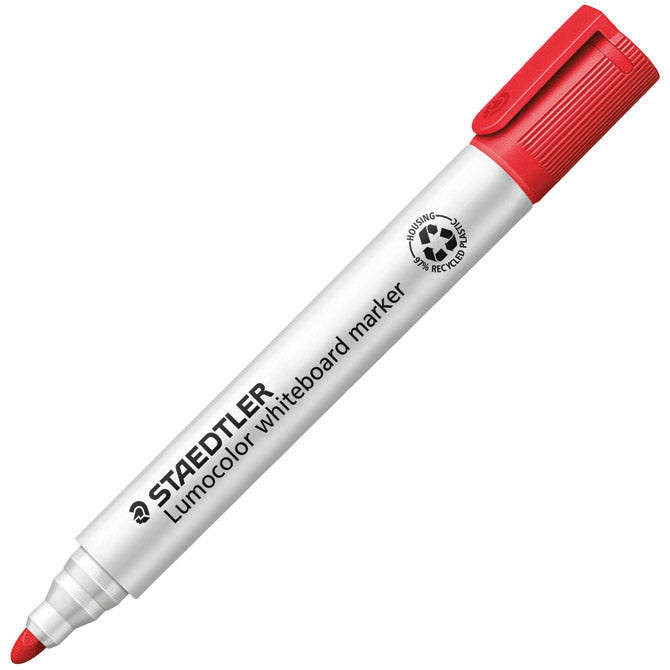 OZNAČEVALEC ZA BELO TABLO 2MM RECIKLIRAN LUMOCOLOR STAEDTLER 351-2 RDEČI