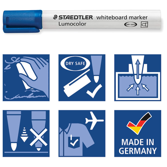 MARKER ZA BIJELU PLOČU 2MM RECIKLIRANI LUMOCOLOR STAEDTLER 351-5 ZELENI