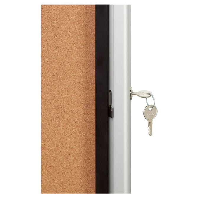 PLOČA OGLASNA PLUTO-STAKLENA KRILNA VRATA 100X75,2X7,7CM NOBO 1902564