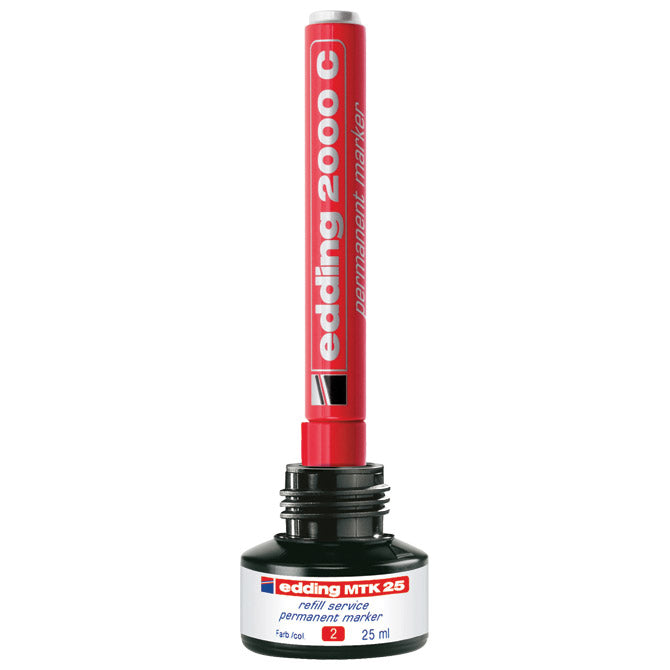 TINTA ZA MARKER PERMANENTNI   25ML EDDING MTK25 CRVENA